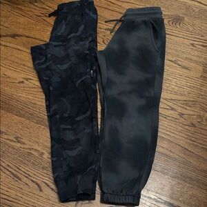 All in Motion Black and Gray Camo Joggers